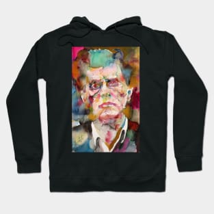 LUDWIG WITTGENSTEIN watercolor portrait .4 Hoodie